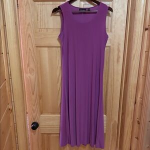 Attitudes by Renee Sleeveless Purple Maxi Dress